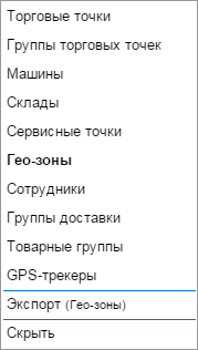 Окно Поделиться